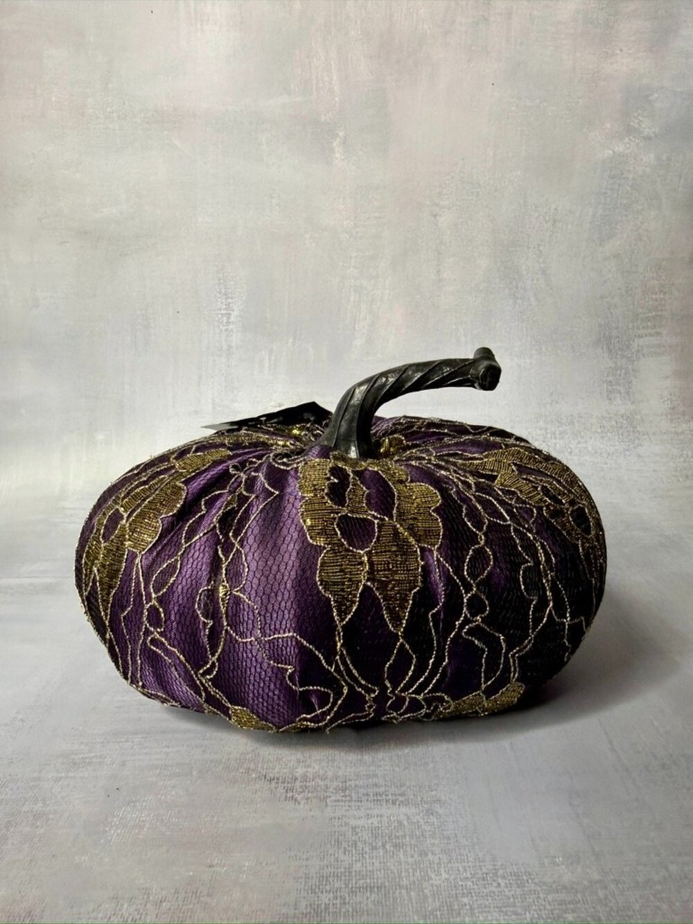 Ashland Dead Regency Purple and Gold Lace Fabric Pumpkin